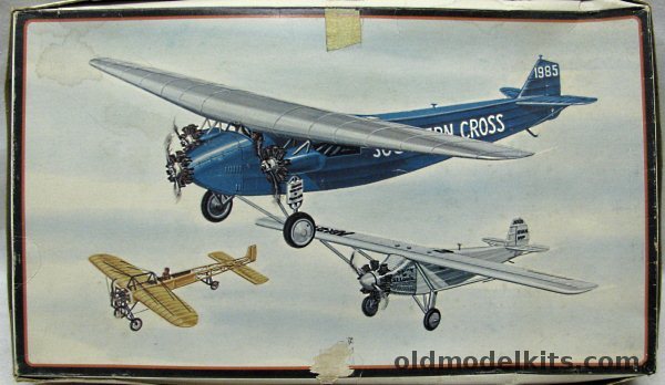 AMT-Frog 1/72 Bleriot XI / Spirit of St. Louis / Southern Cross Fokker - Ocean Pioneers, 3901-200 plastic model kit